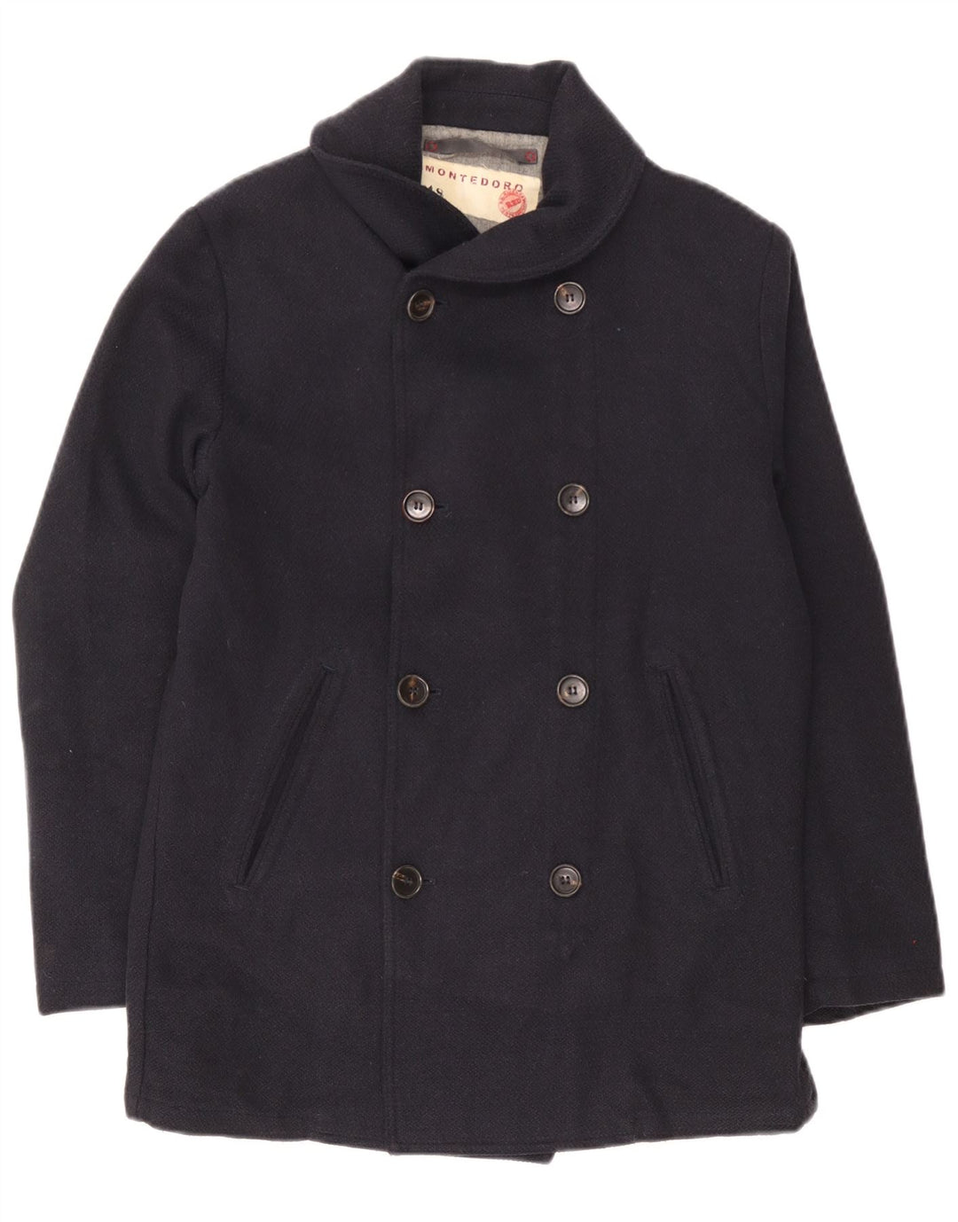 Caban Uomo Montedoro IT 48 Medio Blu Navy Lana
