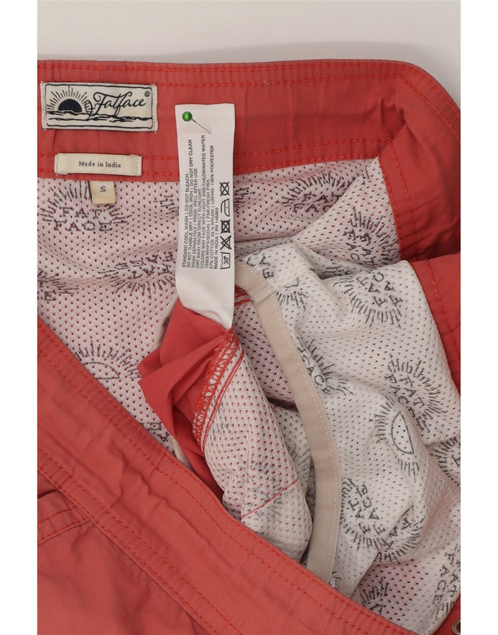 Pantaloncini da bagno da uomo Fat Face piccoli in poliestere rosso