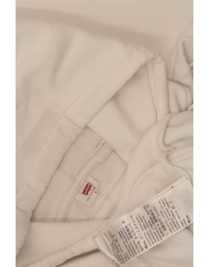Maglione con cappuccio oversize grafico da donna Levi's UK 10 Small White Colourblock