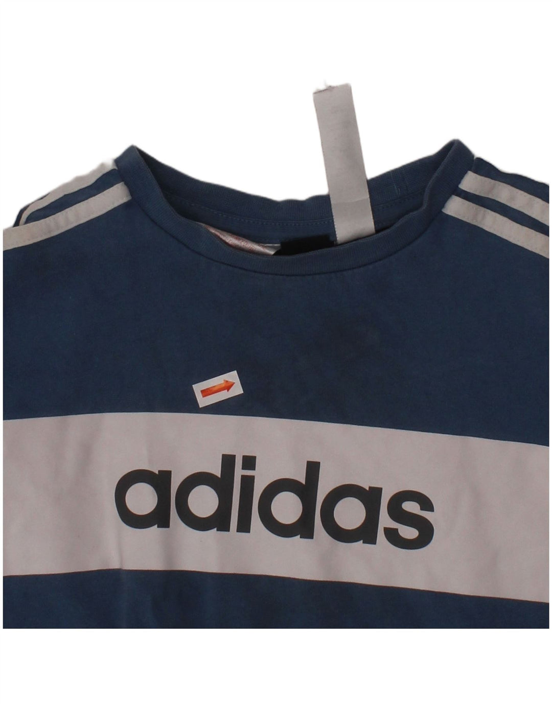 Completo ADIDAS da 2 pezzi con grafica per ragazzi, 3-4 anni, in cotone color block blu