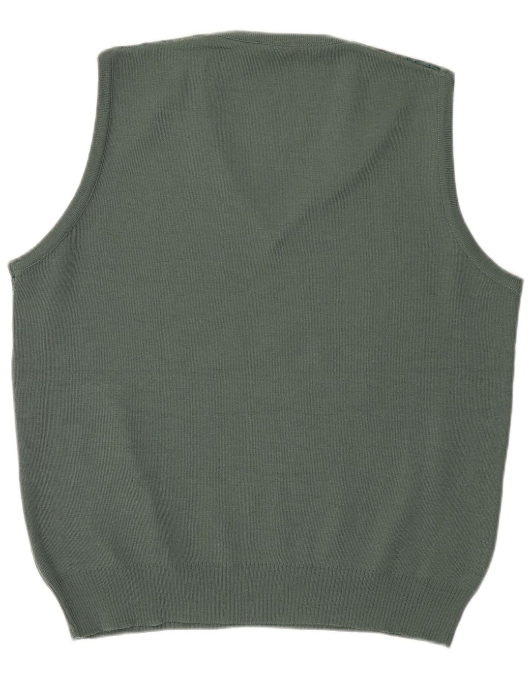 Canotta vintage da uomo IT 52 Lana geometrica verde grande