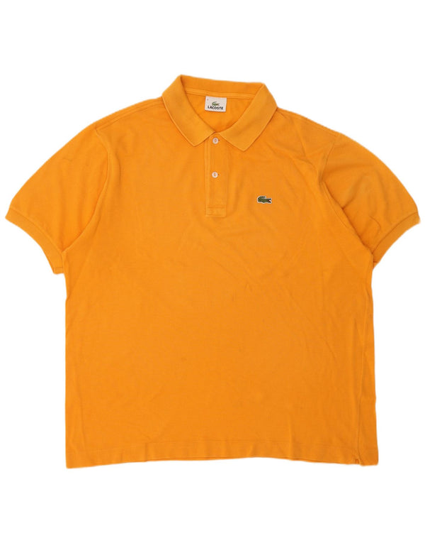 Polo da uomo Lacoste taglia 6 XL in cotone arancione