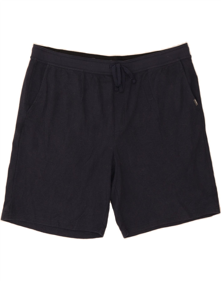 EDDIE BAUER Mens Sport Shorts 2XL  Navy Blue Cotton Vintage Eddie Bauer and Second-Hand Eddie Bauer from Messina Hembry 
