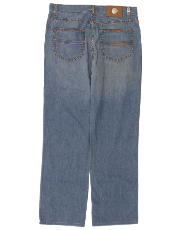 Jeans Straight Uomo Trussardi W36 L31 Blu Cotone