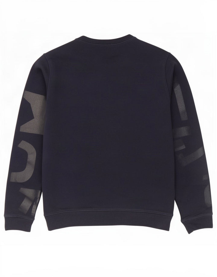 Felpa grafica da donna Lacoste, taglia 40, cotone medio blu navy