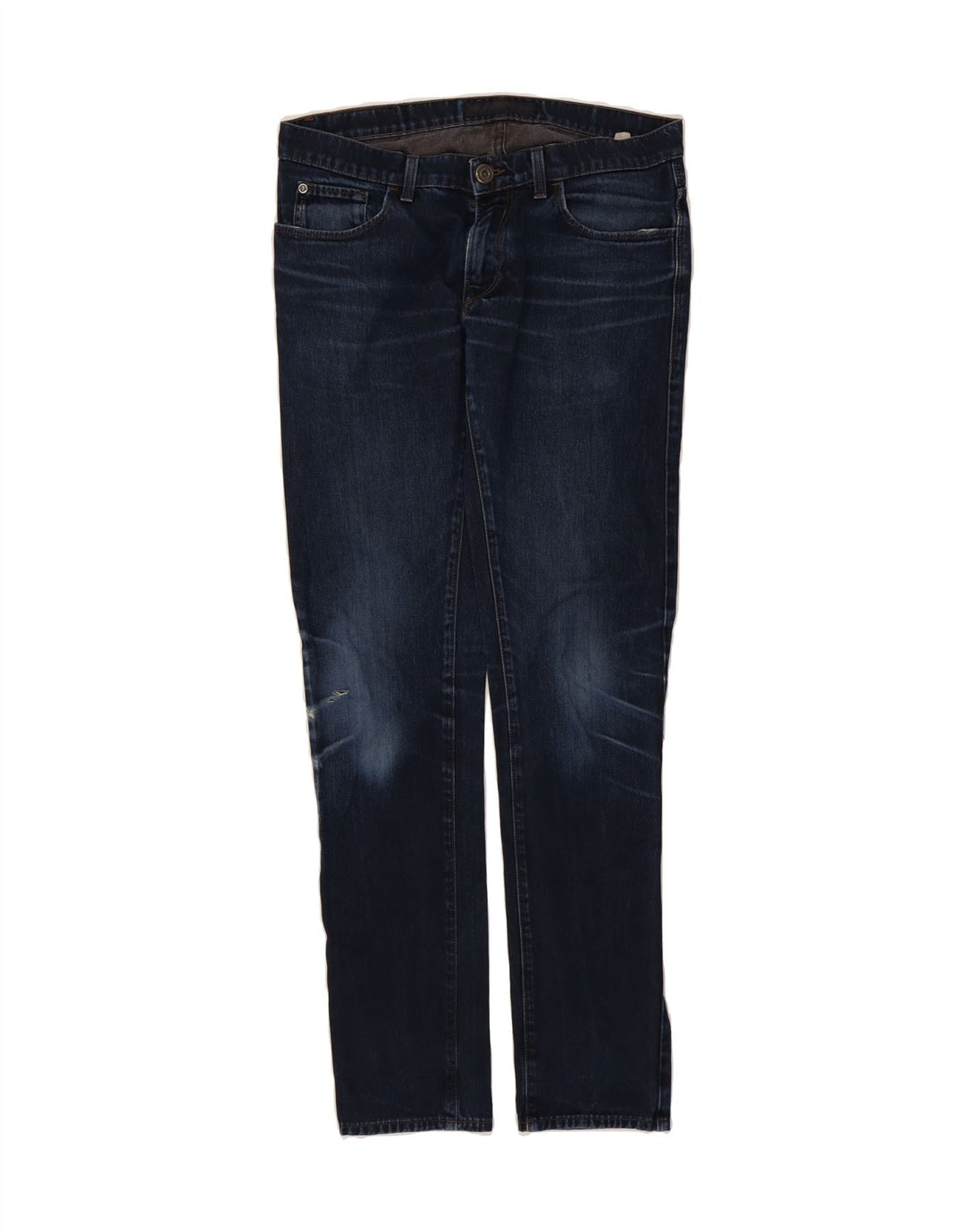 TRUSSARDI Mens Slim Jeans W32 L33 Navy Blue Vintage Trussardi and Second-Hand Trussardi from Messina Hembry 