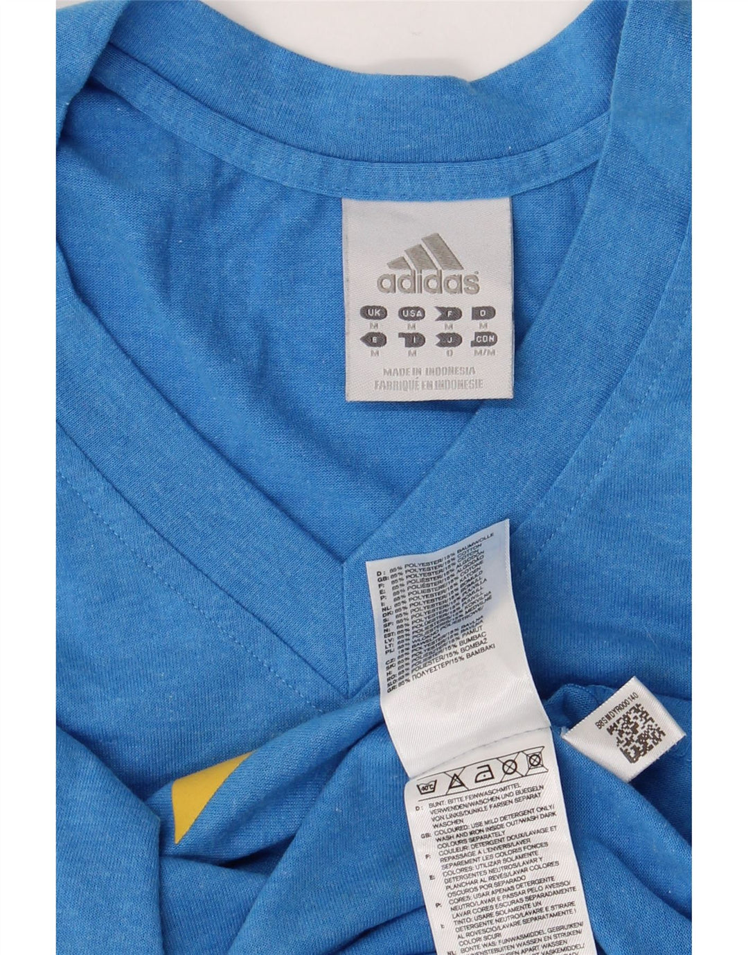 Canotta grafica da uomo ADIDAS Top blu medio in poliestere