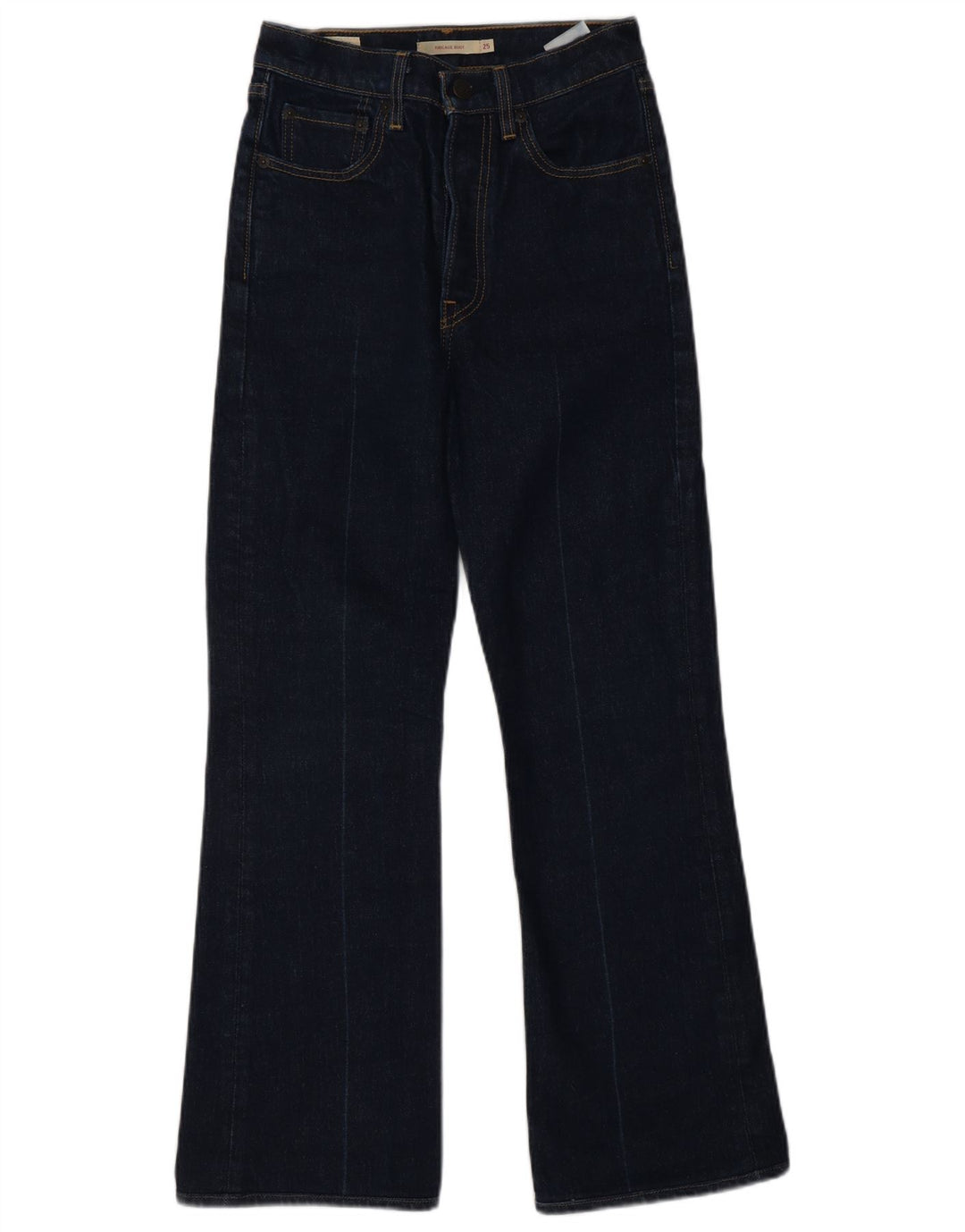 Jeans bootcut a gabbia toracica da donna LEVI'S W25 L26 cotone blu navy
