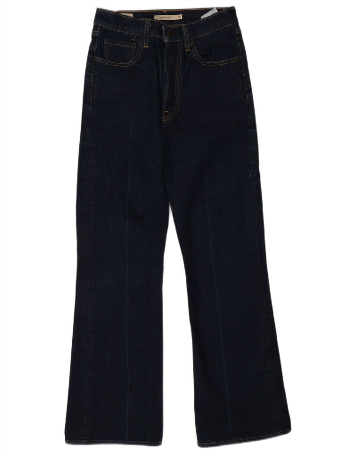 Jeans bootcut a gabbia toracica da donna LEVI'S W25 L26 cotone blu navy