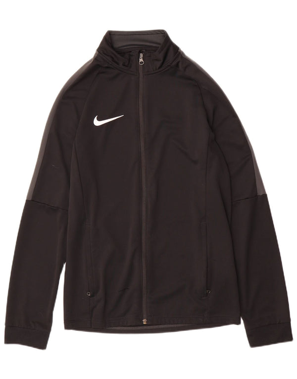Giacca da ginnastica Nike Dri Fit da uomo, piccola, in poliestere nero
