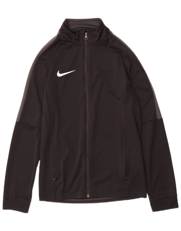Giacca da ginnastica Nike Dri Fit da uomo, piccola, in poliestere nero