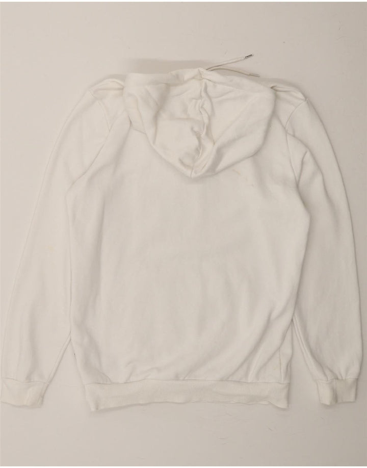PUMA Mens Graphic Hoodie Jumper Small White Cotton Vintage Puma and Second-Hand Puma from Messina Hembry 