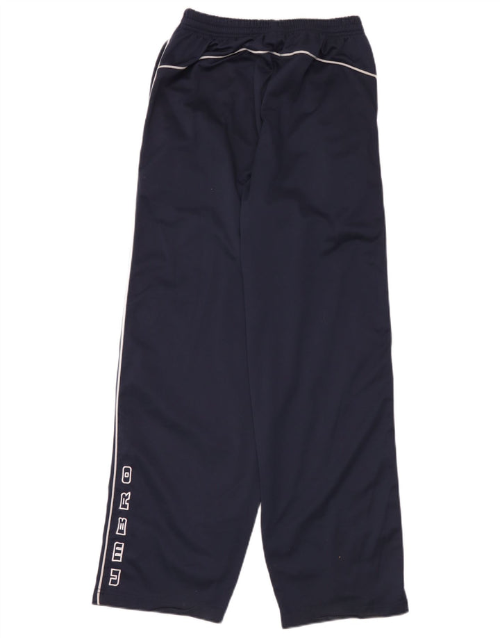 Pantaloni da tuta grafica da uomo Umbro medio poliestere blu navy