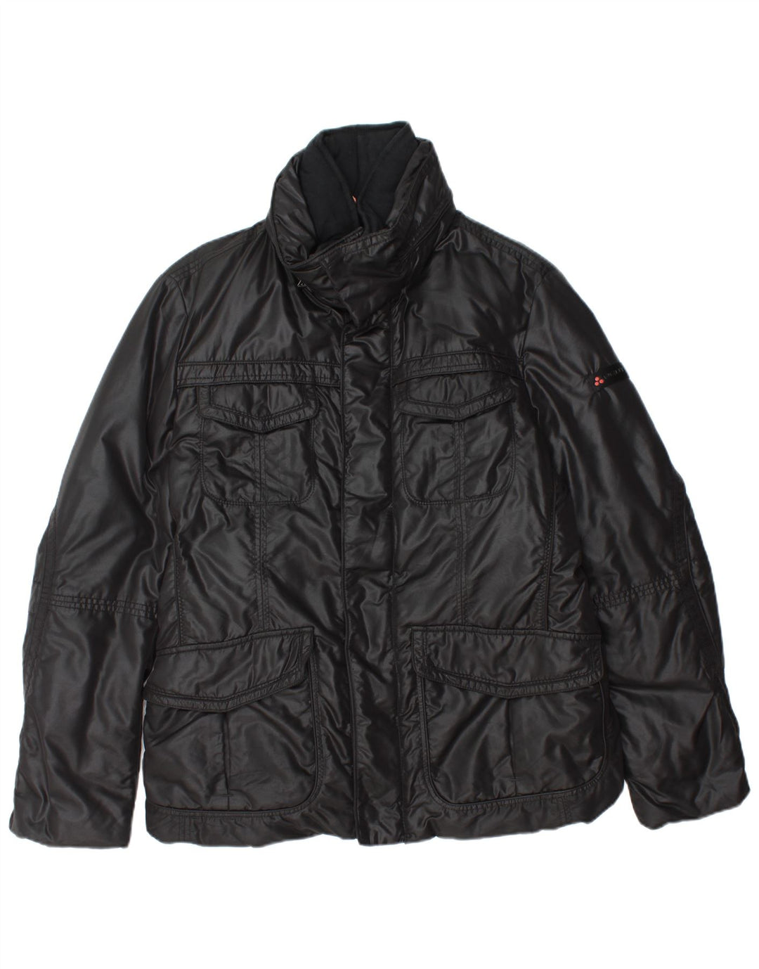 PEUTEREY Giacca da uomo con cappuccio IT 52 Large Nera in poliammide