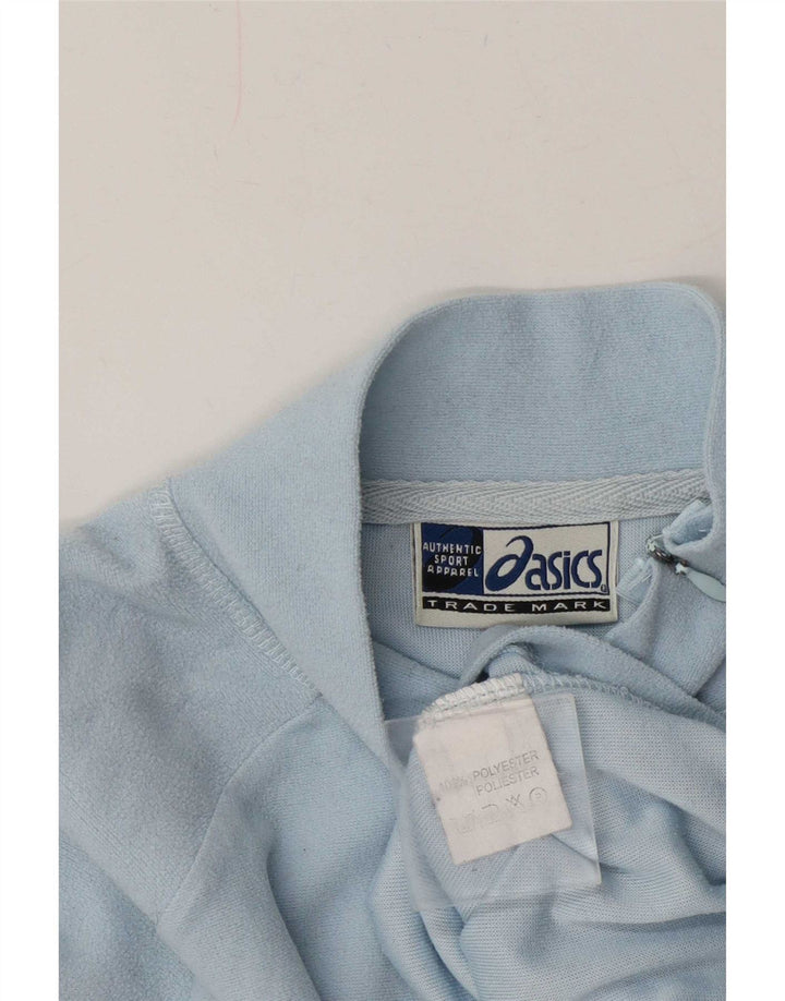 Maglione in pile da donna Asics con zip e collo UK 12 poliestere blu medio