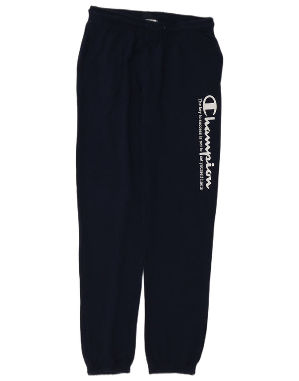 Pantaloni da tuta con grafica Champion da ragazzo, pantaloni da jogging, 13-14 anni, XL, blu navy