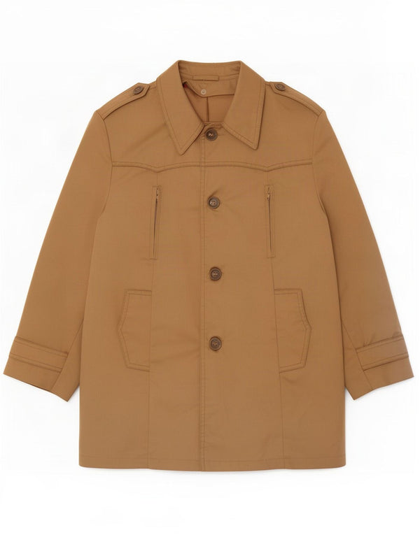Trench da uomo vintage UK 40 grande beige