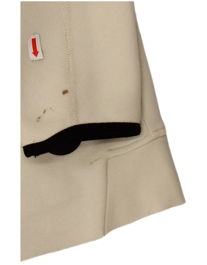 Maglione con cappuccio e zip NIKE per ragazzi 12-13 anni, cotone bianco grande