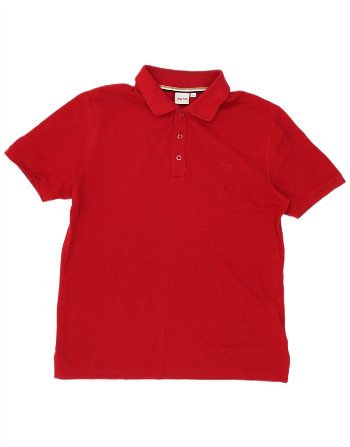 Polo Hugo Boss da bambino 13-14 anni piccola in cotone rosso
