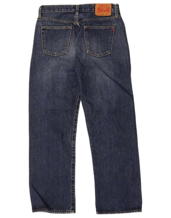 Jeans dritti da uomo Levi's W27 L27 in cotone blu