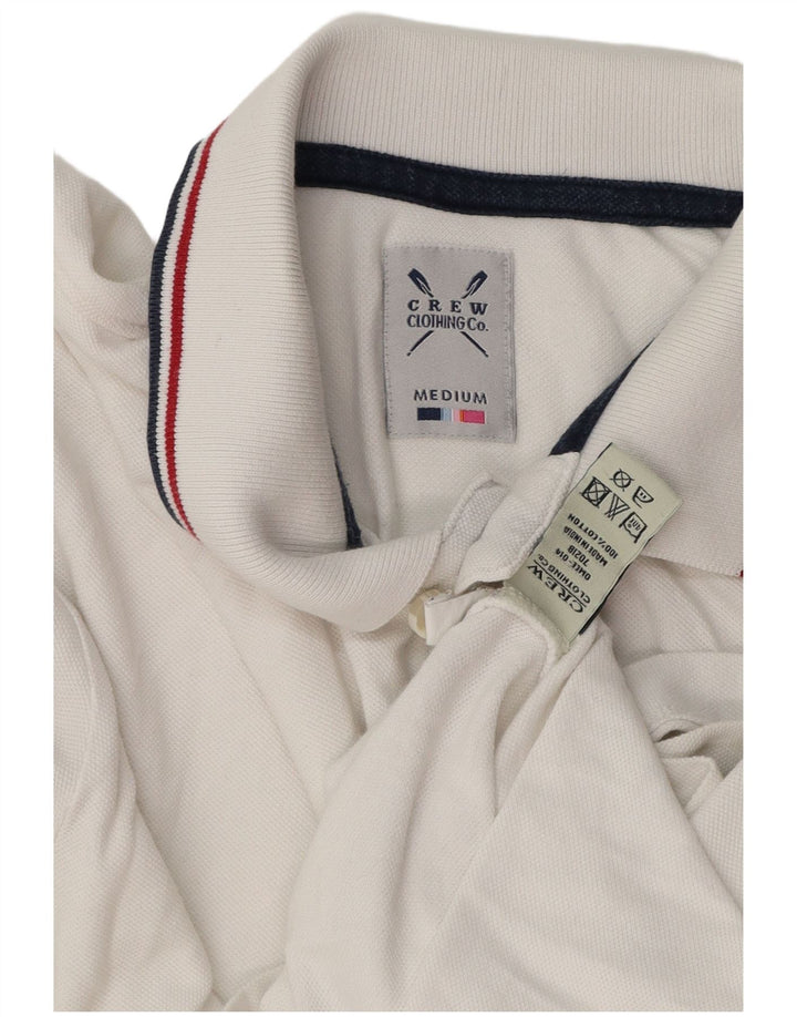 Crew Clothing Polo da uomo in cotone bianco medio