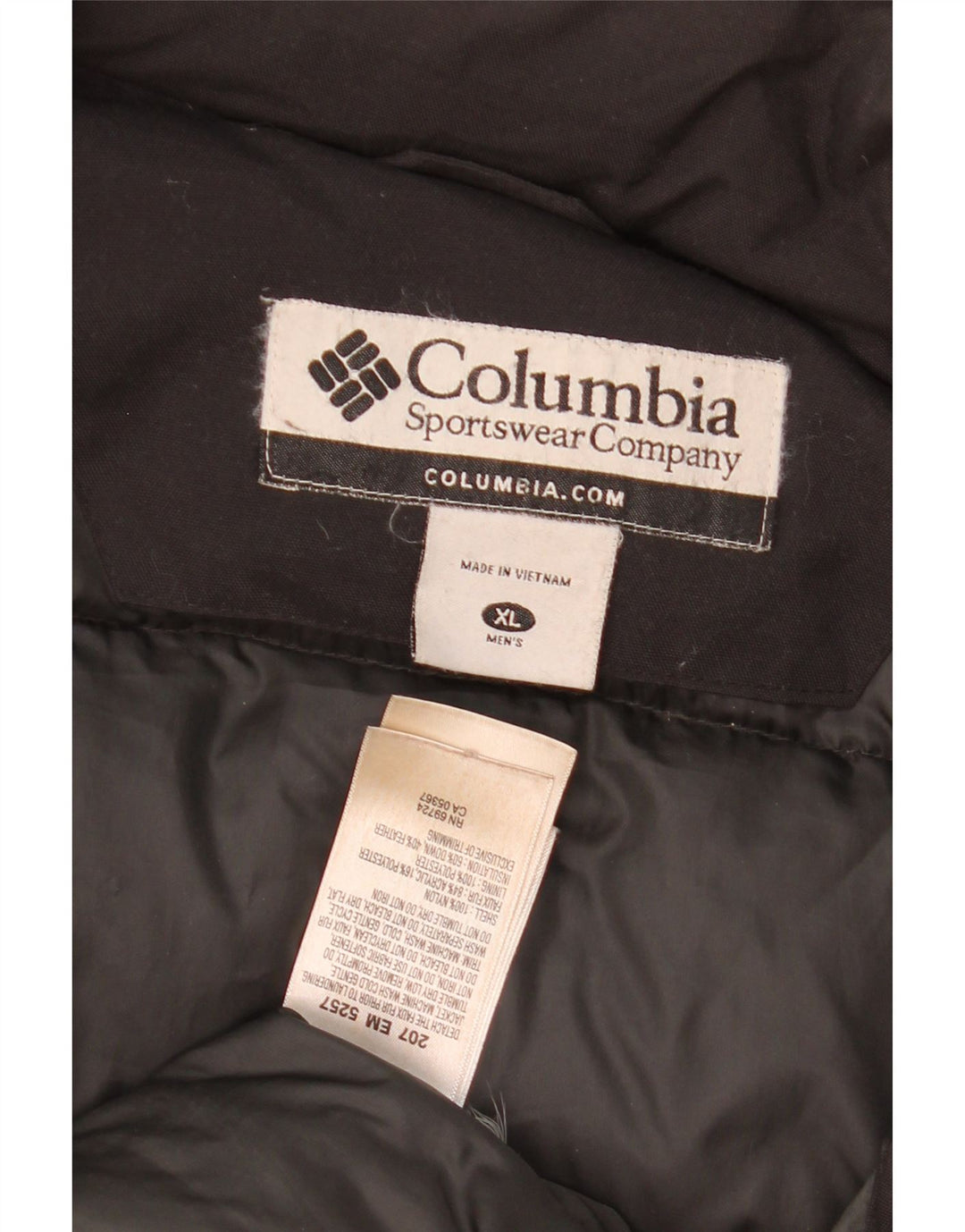 Giacca imbottita da uomo Columbia UK 42 XL nylon nero