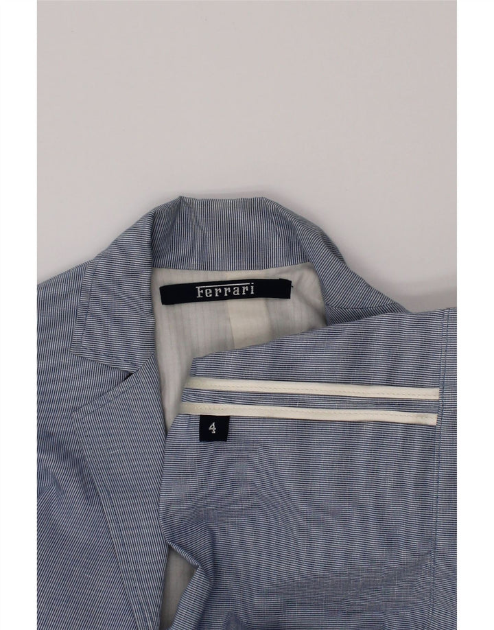 Giacca Blazer a 2 Bottoni Ferrari da Ragazzo 3-4 Anni Gessato Blu