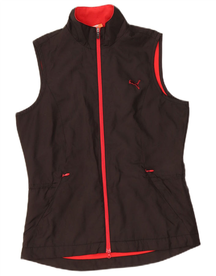 Gilet da donna Puma UK 10 Small Nero Poliestere color block