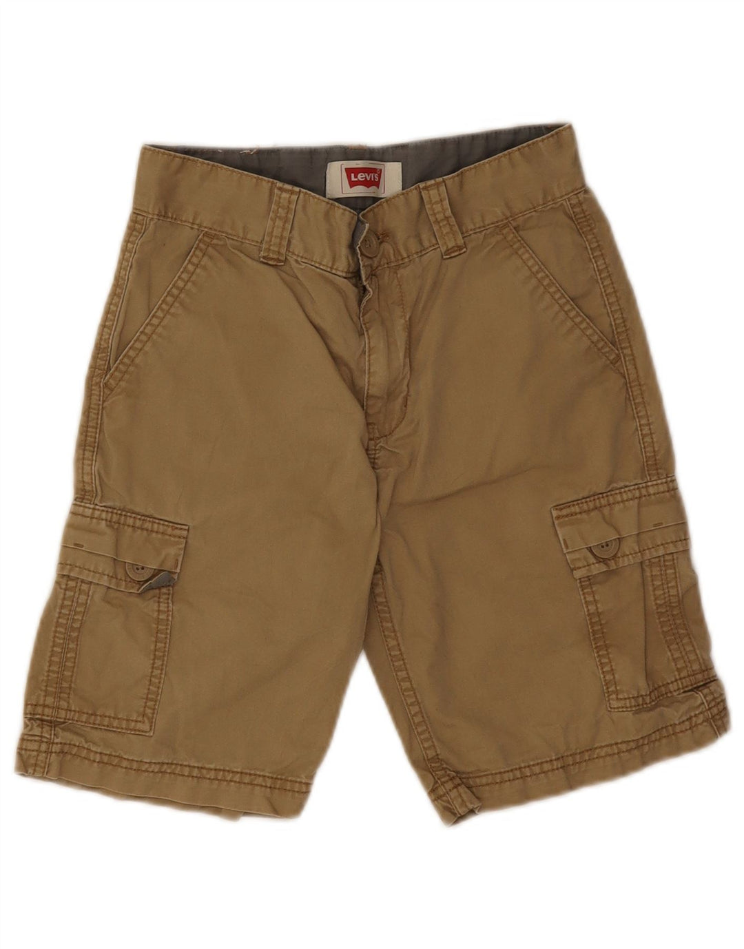 Pantaloncini cargo Levi's per ragazzi 7-8 anni W24 in cotone beige
