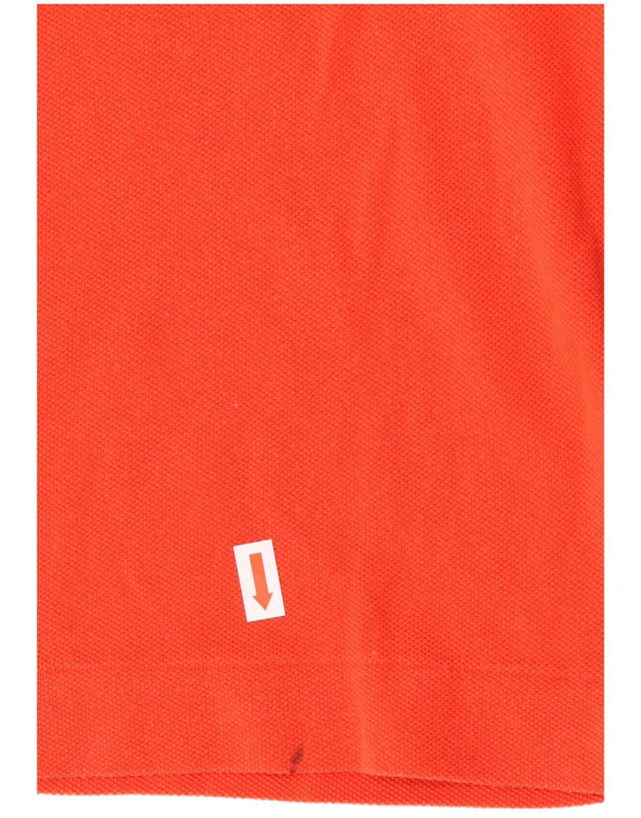 Polo LACOSTE da uomo vestibilità classica taglia 4 cotone arancione medio