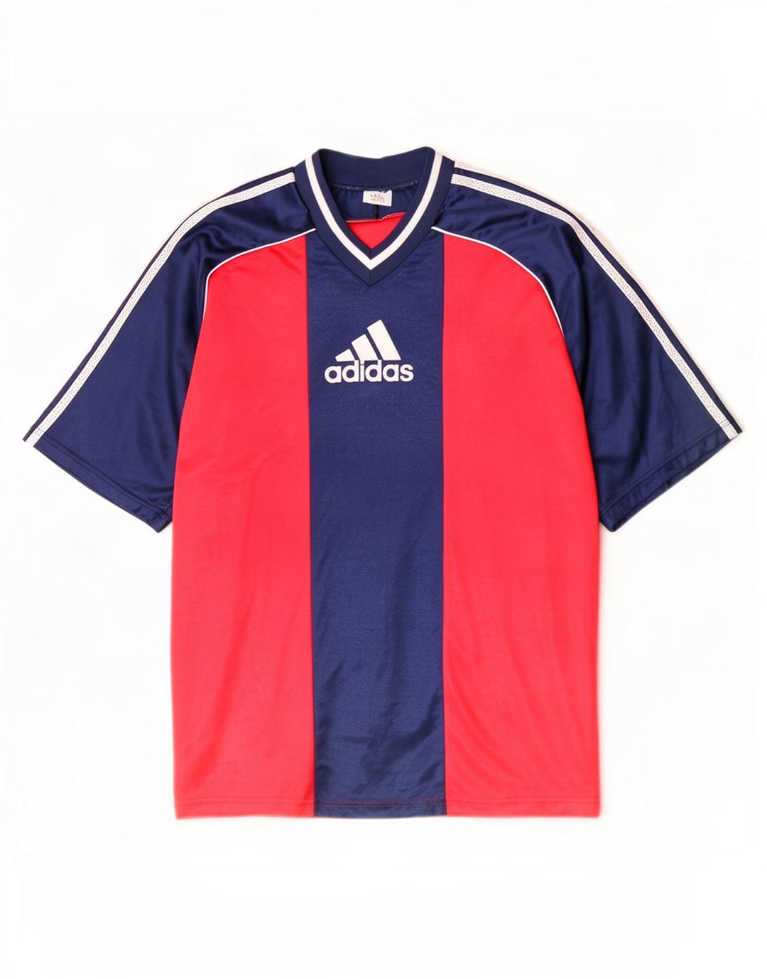 T-shirt grafica da uomo Adidas Top XL poliestere color block rosso