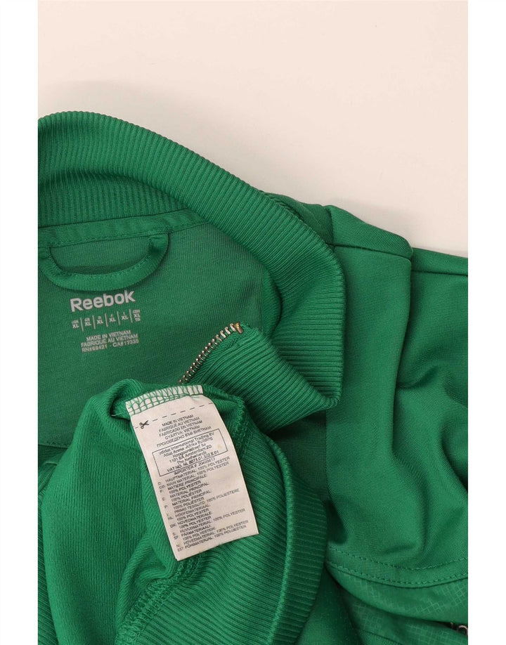 Giacca sportiva da uomo Reebok XL verde poliestere
