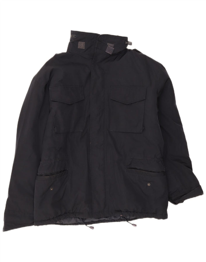 Giacca imbottita militare da uomo Alberto Aspesi UK 36 piccola nera