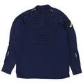 Top da tuta Nike da uomo con zip e collo in poliestere medio blu navy