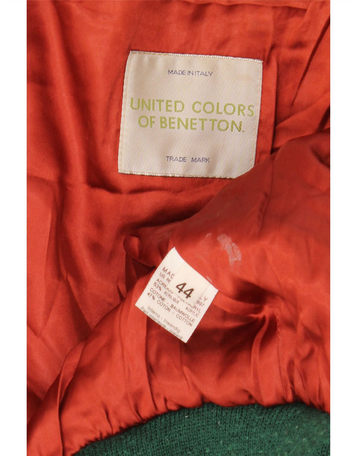 Giubbotto bomber corto in pelliccia sintetica oversize da donna Benetton IT 44 medio nero