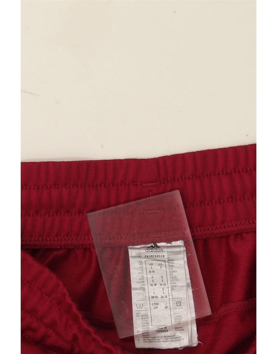 Pantaloni da tuta da donna Adidas UK 8/10 Small Maroon Poliestere