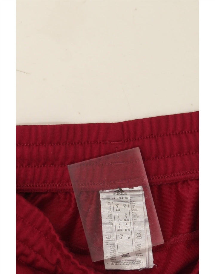 Pantaloni da tuta da donna Adidas UK 8/10 Small Maroon Poliestere