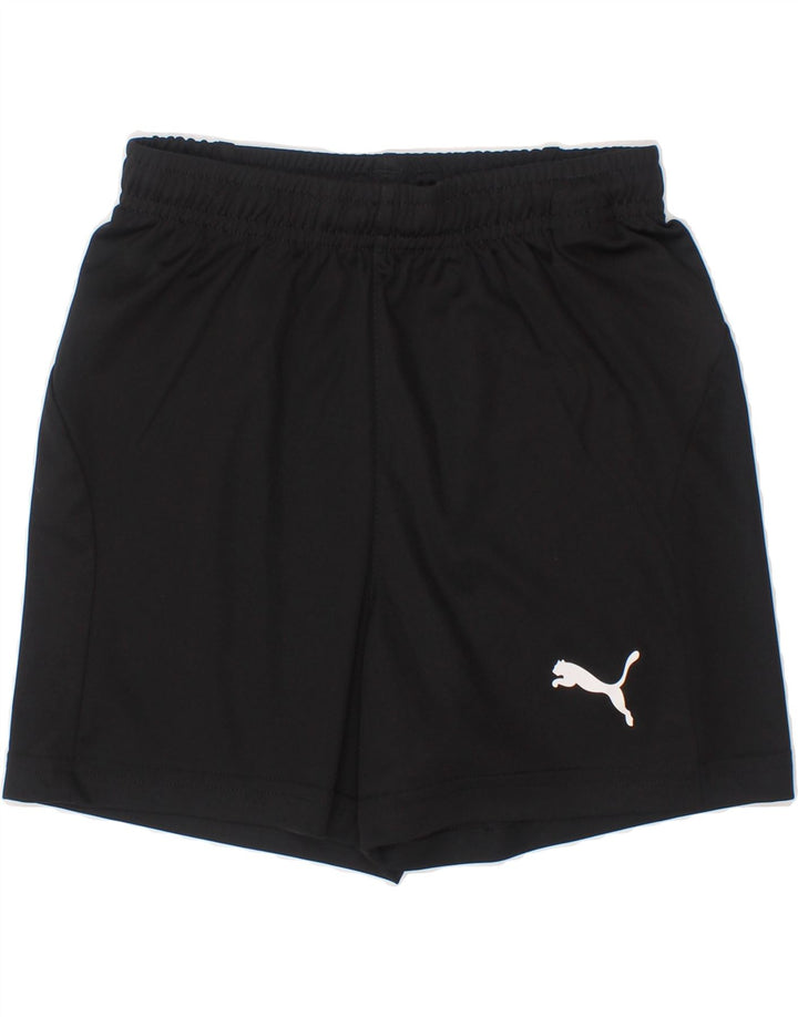 PUMA Boys Sport Shorts 7-8 Years  Black Vintage Puma and Second-Hand Puma from Messina Hembry 