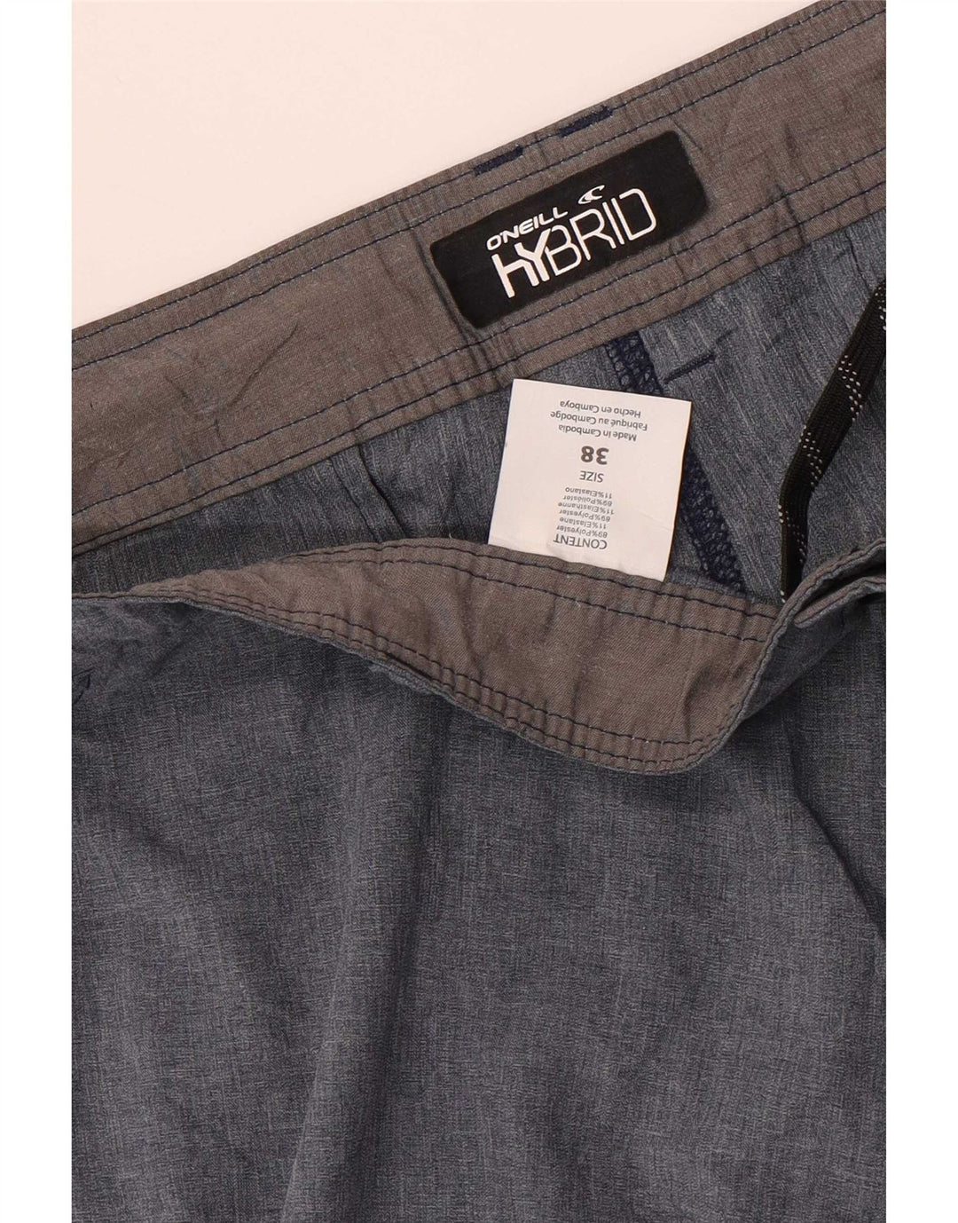 Pantaloncini chino da uomo O'Neill W38 XL poliestere grigio
