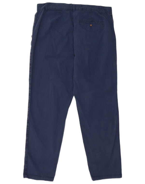 Pantaloni chino slim da donna Marks & Spencer UK 18 XL W36 L30 Blu navy
