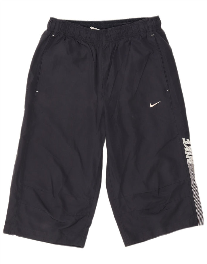 Pantaloncini sportivi Nike Bermuda da uomo con grafica, piccoli, in poliestere blu navy