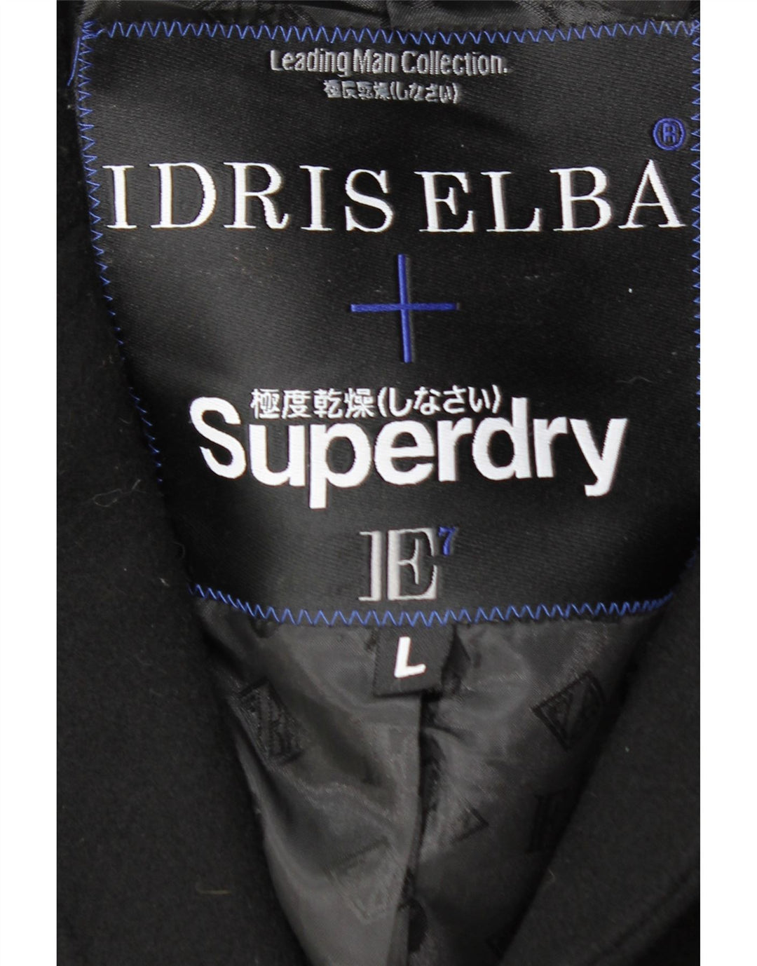 Soprabito da uomo SUPERDRY UK 40 grande lana nera