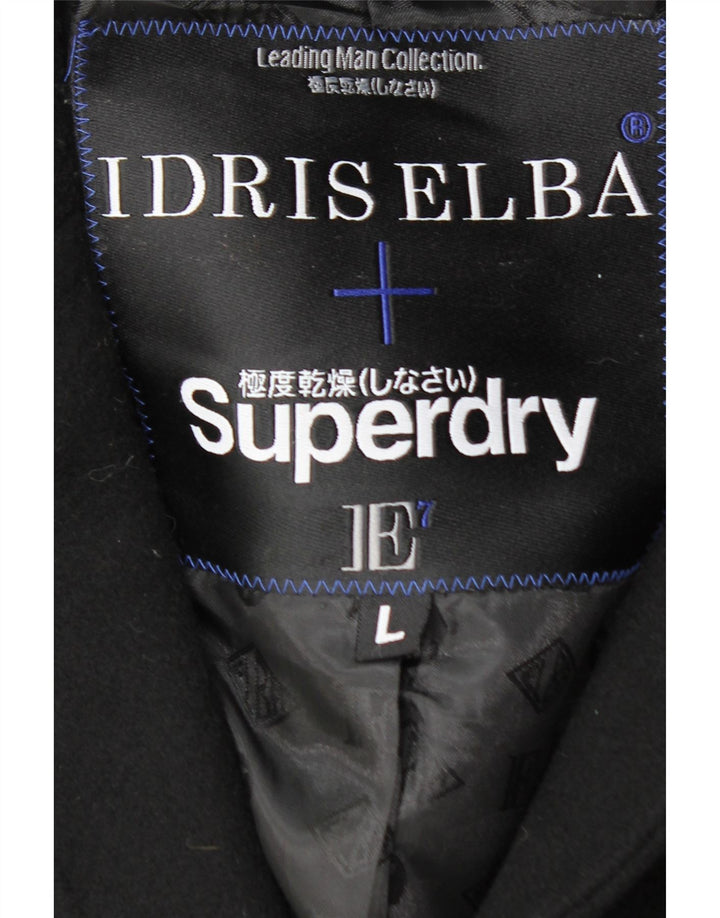 Soprabito da uomo SUPERDRY UK 40 grande lana nera