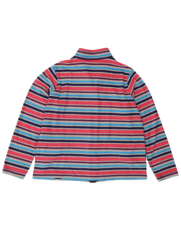 Giacca in pile da donna Marks & Spencer UK 18 XL Sport a righe multicolori