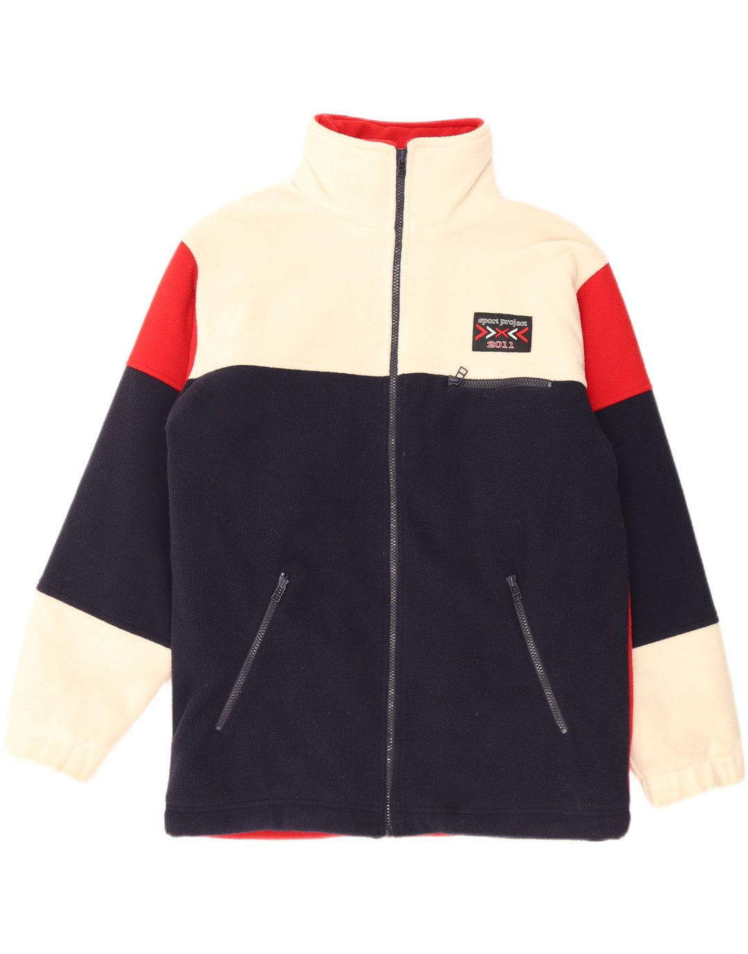 Giacca in pile da uomo vestibilità ampia CRANE UK 36 Small multicolore Colourblock