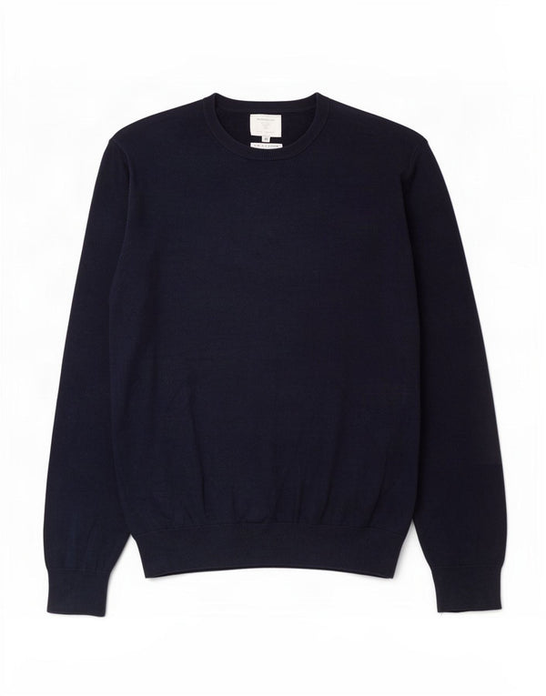 Maglione maglione girocollo da uomo Marks & Spencer 2XL cotone blu navy