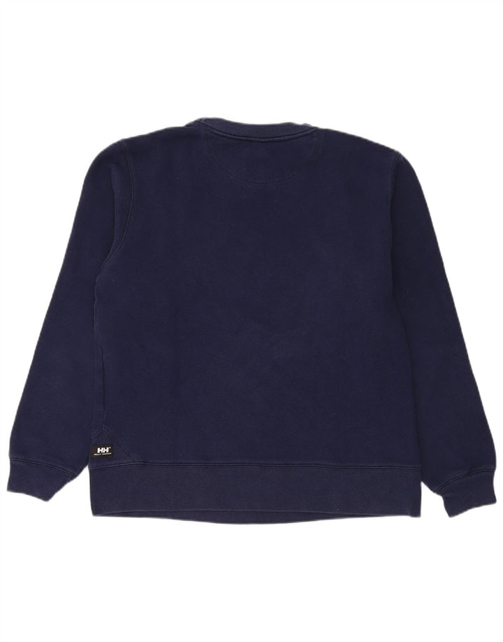 Felpa grafica da ragazzo Helly Hansen 15-16 anni in cotone blu navy