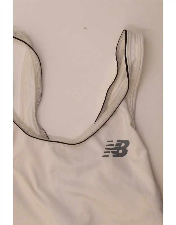 Canotta da donna New Balance UK 8 piccola bianca