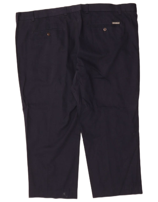 Pantaloni cropped da uomo EDDIE BAUER W44 L26 cotone blu navy