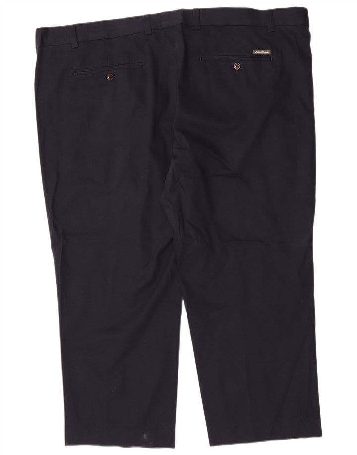 Pantaloni cropped da uomo EDDIE BAUER W44 L26 cotone blu navy
